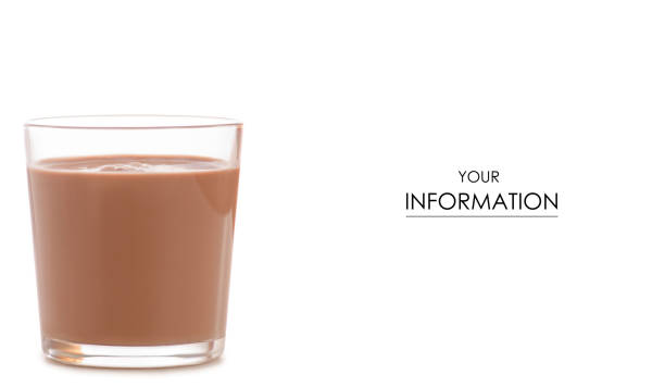 istock A glass of chocolate milk cocoa pattern 942735652