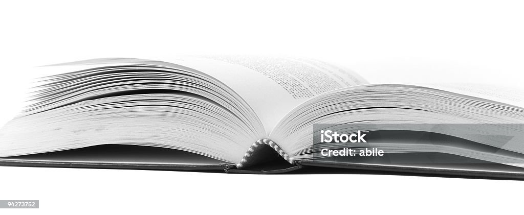 Livro sobre fundo branco - Royalty-free Aberto Foto de stock