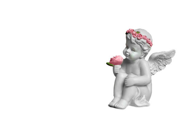 istock Guardian angel isolated on white background 942744456