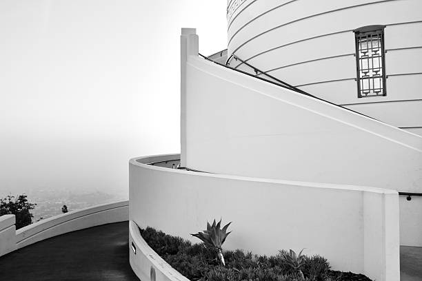 Architectural Detail of Griffith Observatory, Los Angeles, Calif  griffith park photos stock pictures, royalty-free photos & images