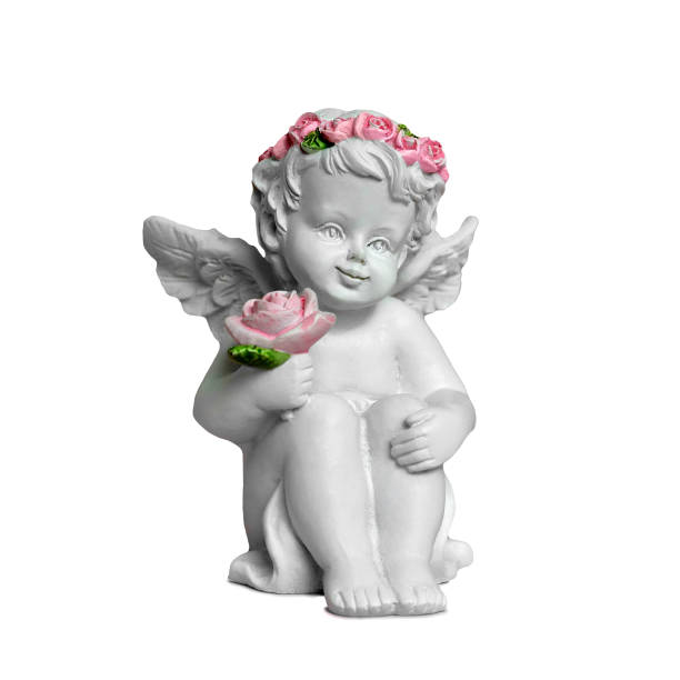 istock Angel figurine isolated on white 942748200
