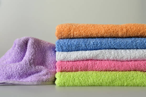 istock Pile of bath towels 942748338