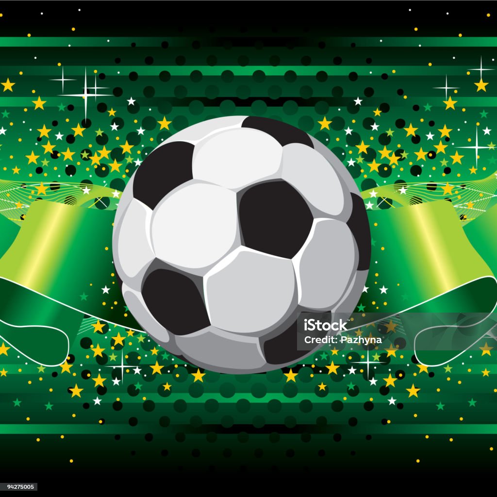 Piłka nożna w tle - Grafika wektorowa royalty-free (Czarny kolor)