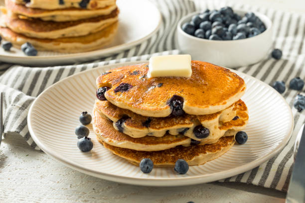 istock Healthy Homemade Blueberry Pancakes 942751896