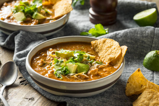 istock Spicy Homemade Tortilla Soup 942755836