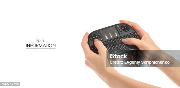 Keyboard Office@hand Pattern Wireless Mini Keyboard In Hand Pattern Stock Photo - Download Image Now ...