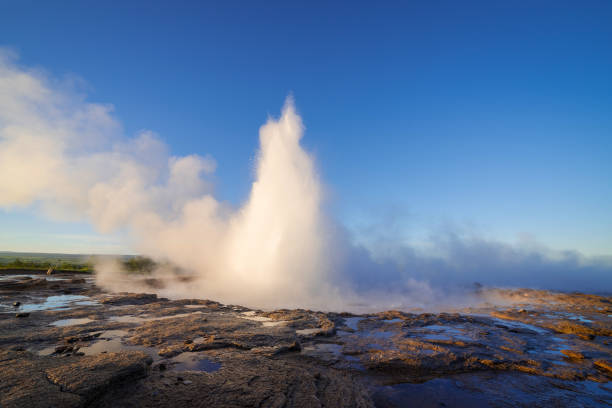 istock Strokkur geyser eruption in Iceland 942765462