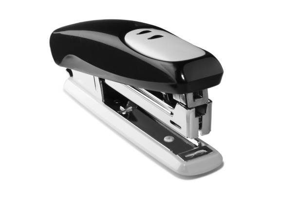 istock Office stapler with black plastic top isolated on a white background 942774072