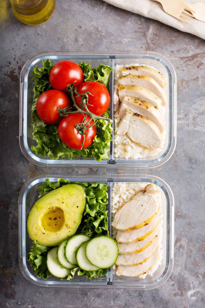 istock Healthy meal prep containers with chicken and rice 942776876