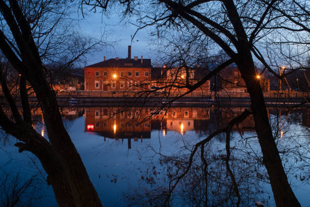 istock evening on the bank of the river 942778968