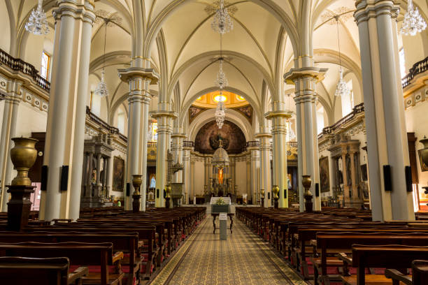 istock Zapotlan's cathedral, interior view. 942787760