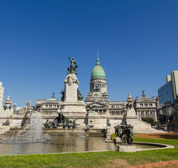 istock Source and monumental complex of Congress Square. Buenos Aires 942788678
