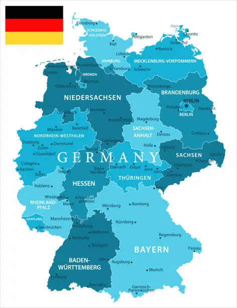 Vector illustration of 31 - Germany - Murena Spot Isolated 10