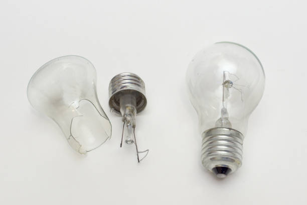 istock burned out bulb near the split in half incandescent lamp 942796250