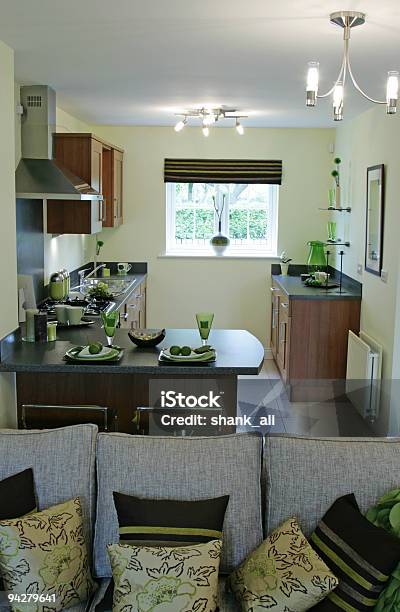 New Kitchen Stock Photo - Download Image Now - Breakfast Room, Color Image, Cushion