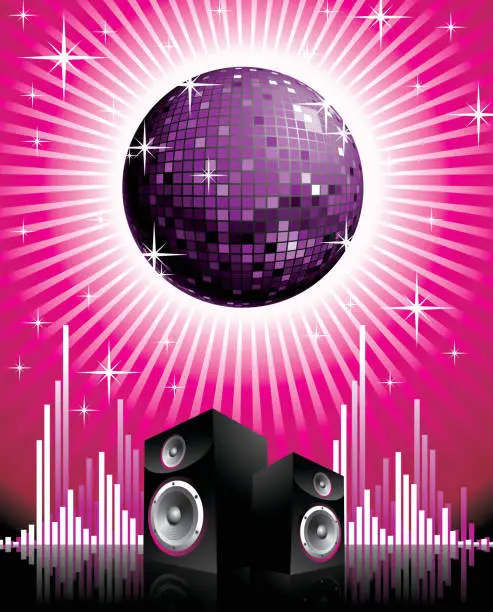 Vector illustration of vector illustration for musical theme