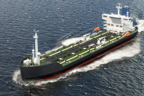 istock Oil tanker sailing in ocean, 3D rendering 942799600