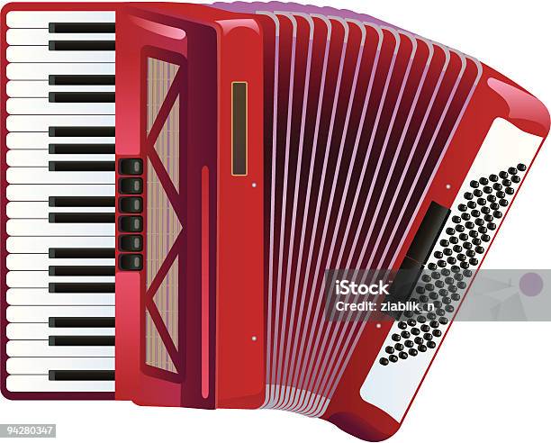 Accordéon Vecteurs libres de droits et plus d'images vectorielles de 1950-1959 - 1950-1959, Accord - Écriture musicale, Accordéon - Instrument