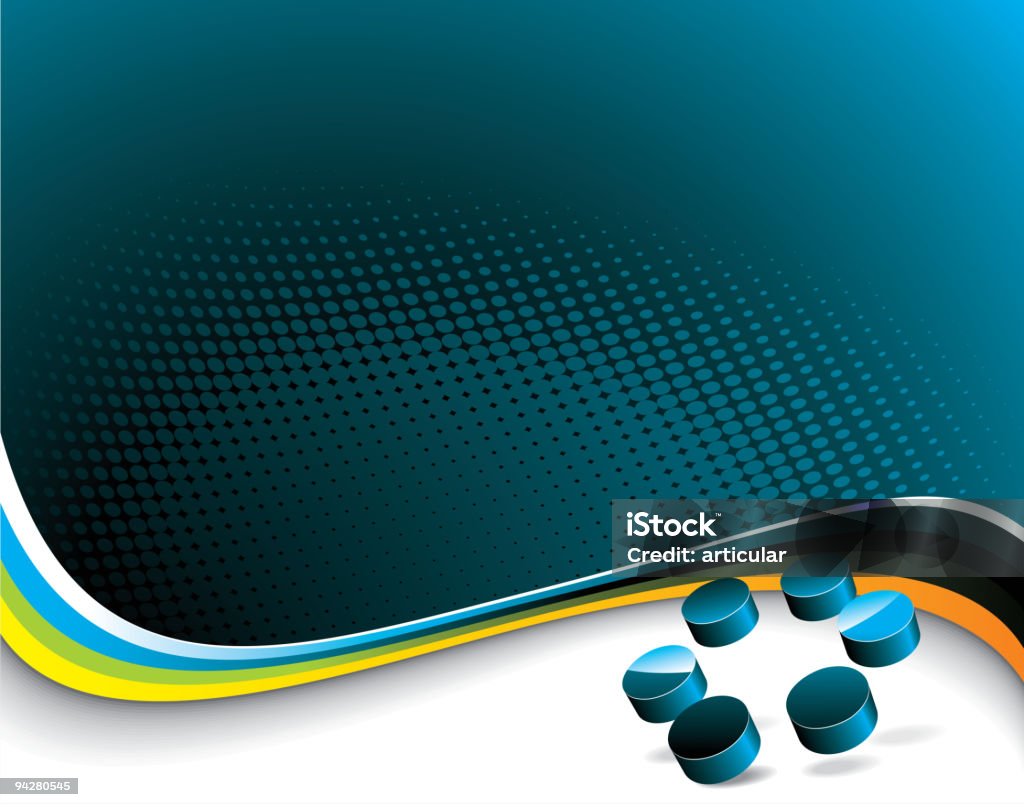 Blue background with abstract 3d circle element.  Abstract stock vector