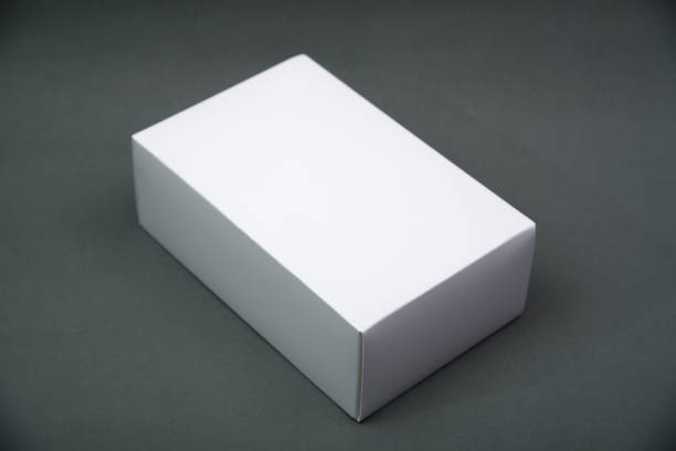 istock Empty Package white cardboard box or tray  for product on grey background. 942809326