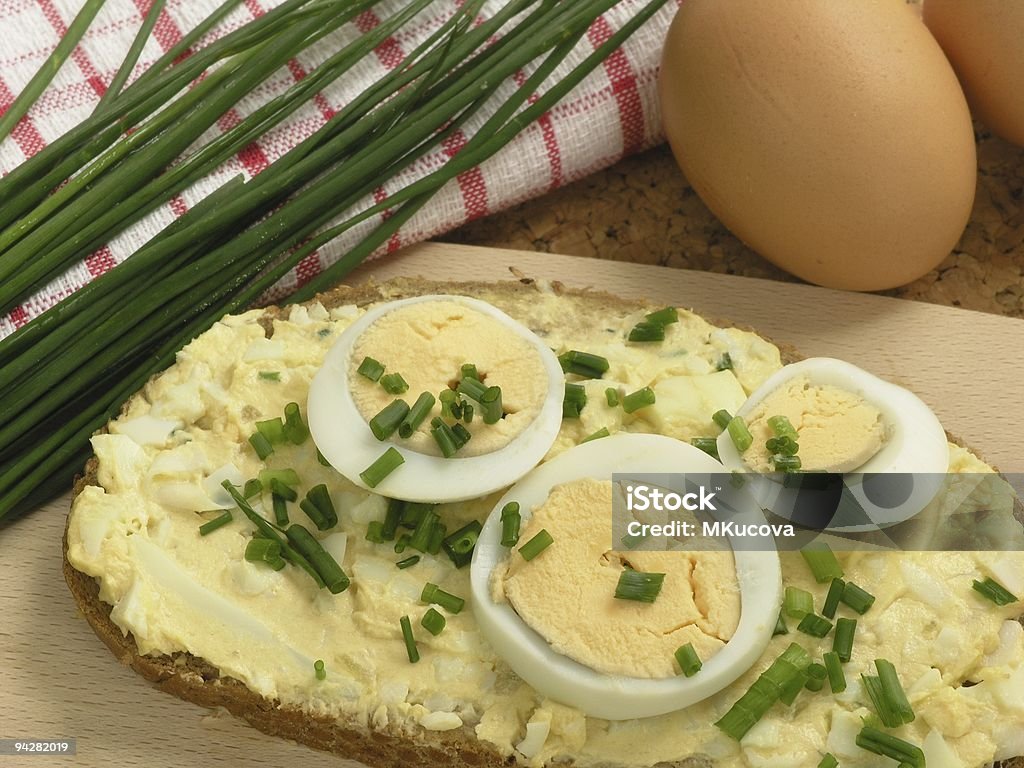 Crema di uovo - Foto stock royalty-free di Alimentazione sana