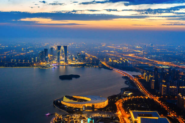 istock high angle view of suzhou city 942825484