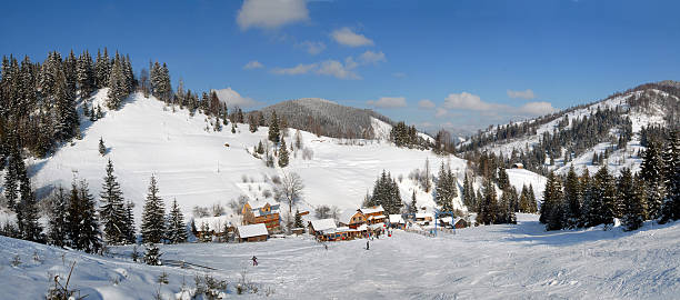 istock panorama of winter landscape 94284198