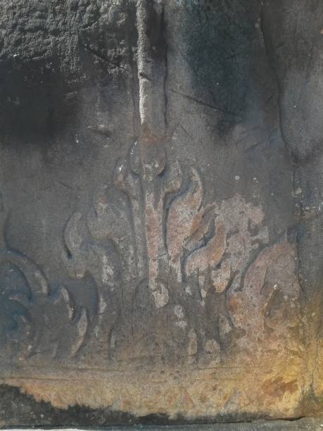 istock The ancient patterns carved on stone in Thailand. 942843618