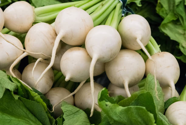istock Fresh turnips in a market 942853160
