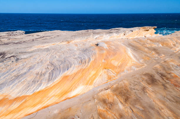 istock Picturesque rock surface and sea view 942853696
