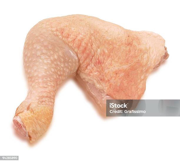 Pollo Drumstick Sobre Fondo Blanco Foto de stock y más banco de imágenes de Alimento - Alimento, Carne, Carne blanca