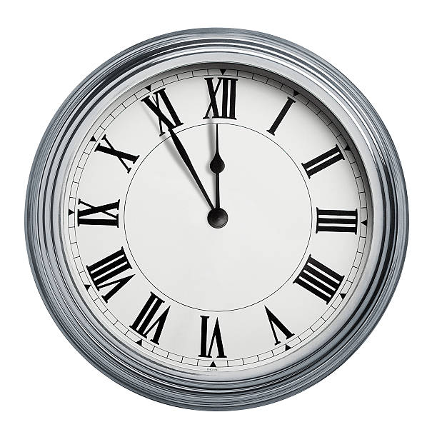 zegar z cyfry rzymskie i ścieżki 2 - clock wall clock face clock hand zdjęcia i obrazy z banku zdjęć