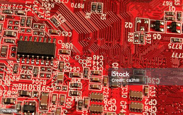 Foto de Circuito De Computador e mais fotos de stock de CPU - CPU, Cartão de Porto de Computador, Chip de computador