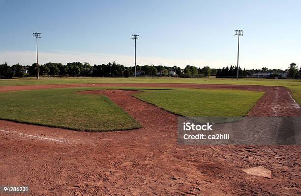 Il Diamond - Fotografie stock e altre immagini di Campo da baseball - Campo da baseball, Baseball, Palla da baseball
