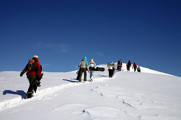 istock Sport - group of snoboarders 94286529