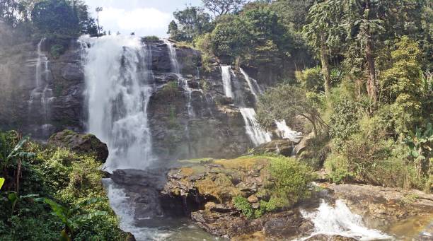 Wachirathan Waterfall at Doi Inthanon National Park, Chiang Mai, Thailand