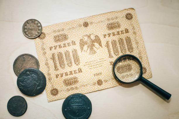istock Collection of old coins and banknotes 942873170