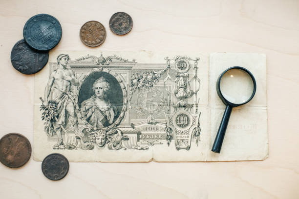 istock Collection of old coins and banknotes 942873182