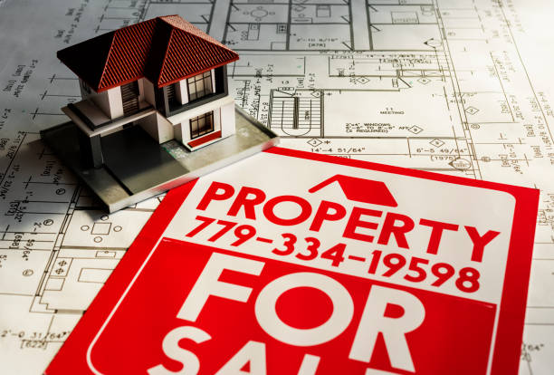 istock Property for sale sign board 942877474