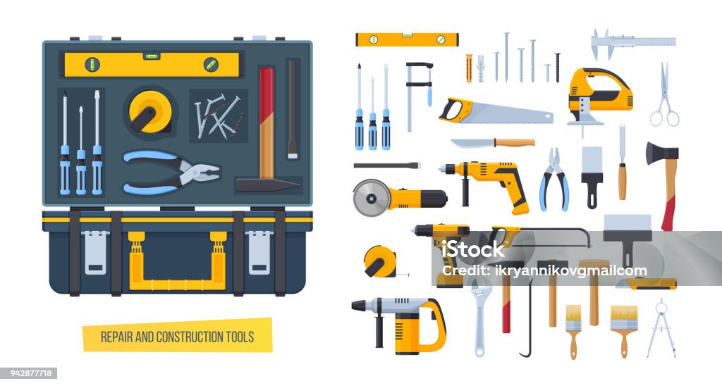 Construction Defect Tools Repair Construction Tools Working Case With Tools For Measuring ...