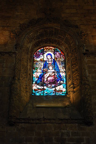 istock Hieronymites Monastery Chapel Vitral in Lisbon 94288098