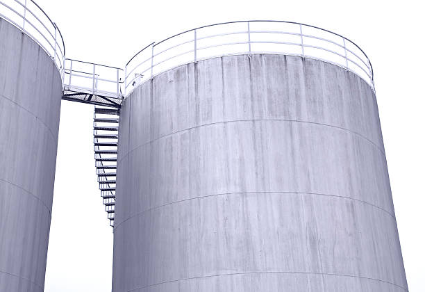 istock oil tanks - isolated on white background 94289087