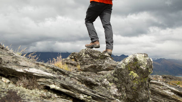 istock Lower torso of hiker on summit ridge 942892944
