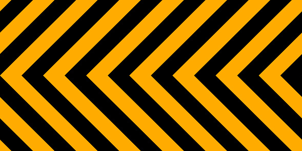 Horizontal background yellow black stripes, industrial sign safety stripe warning, vector background warn caution construction