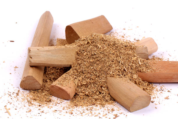 istock Chandan or sandalwood, sandalwood sticks, perfume, selective focus 942897866