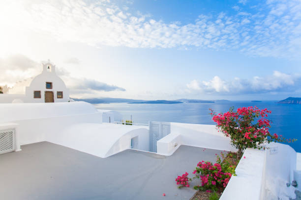 istock White architecture on Santorini island, Greece. 942898158
