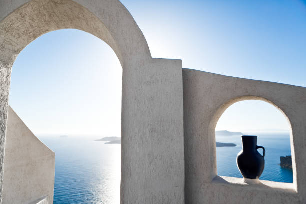 istock White architecture on Santorini island, Greece. 942900260