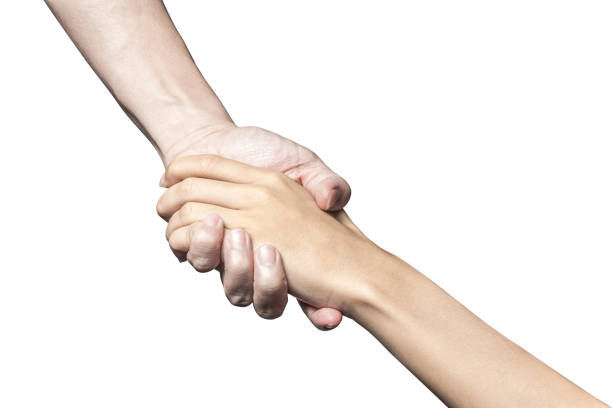 istock Hand open and ready to help or receive. Gesture isolated on white background with clipping path. 942908476