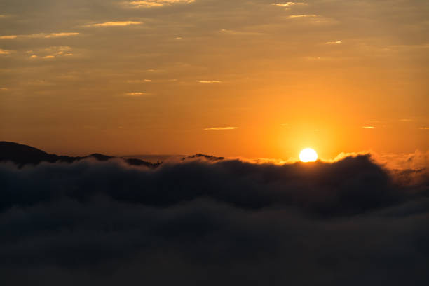 istock Mountain mist, Beautiful winter mountains landscape 942908720