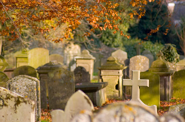 istock Autumn churchyard 94290960